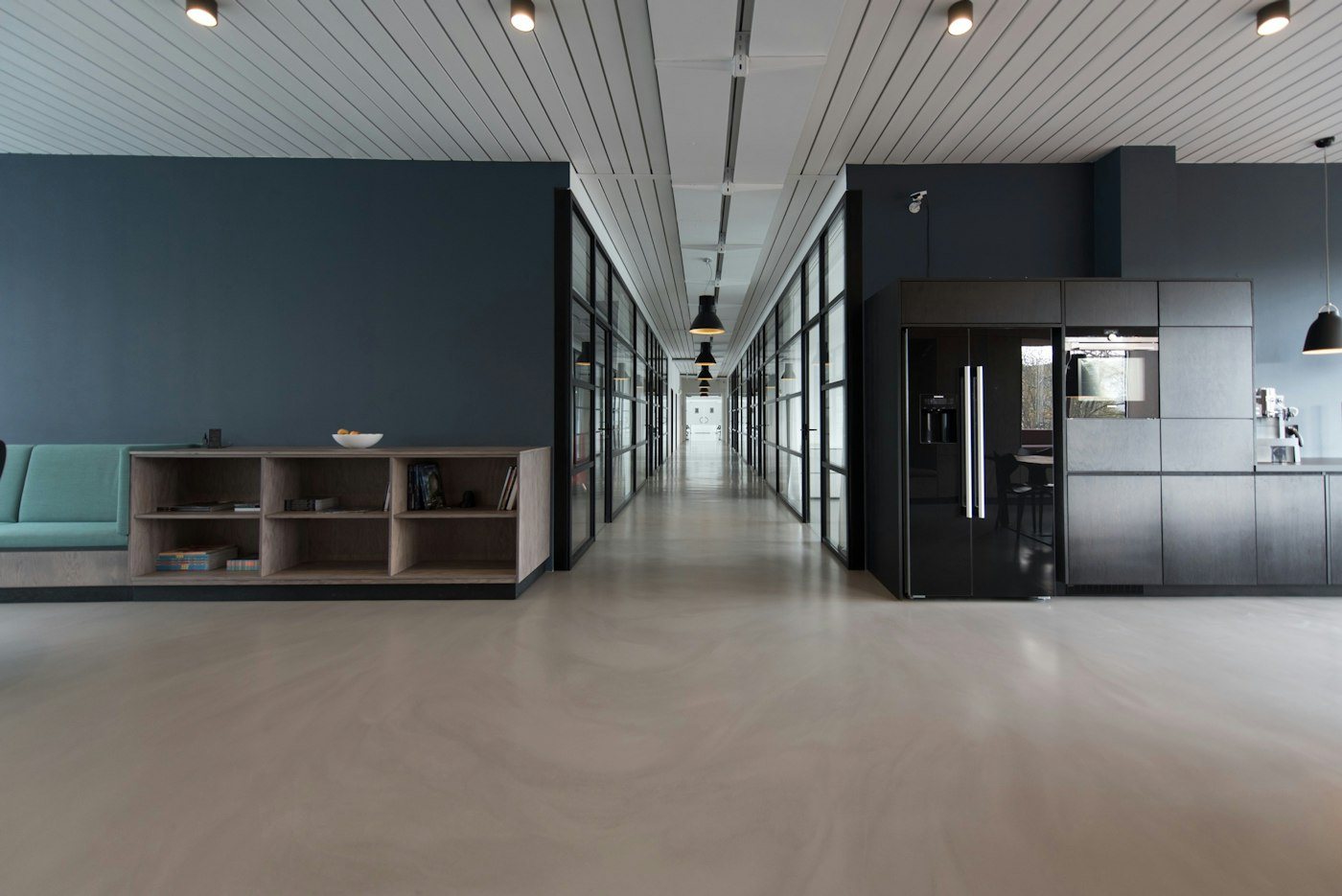Office glass partitions with smart film