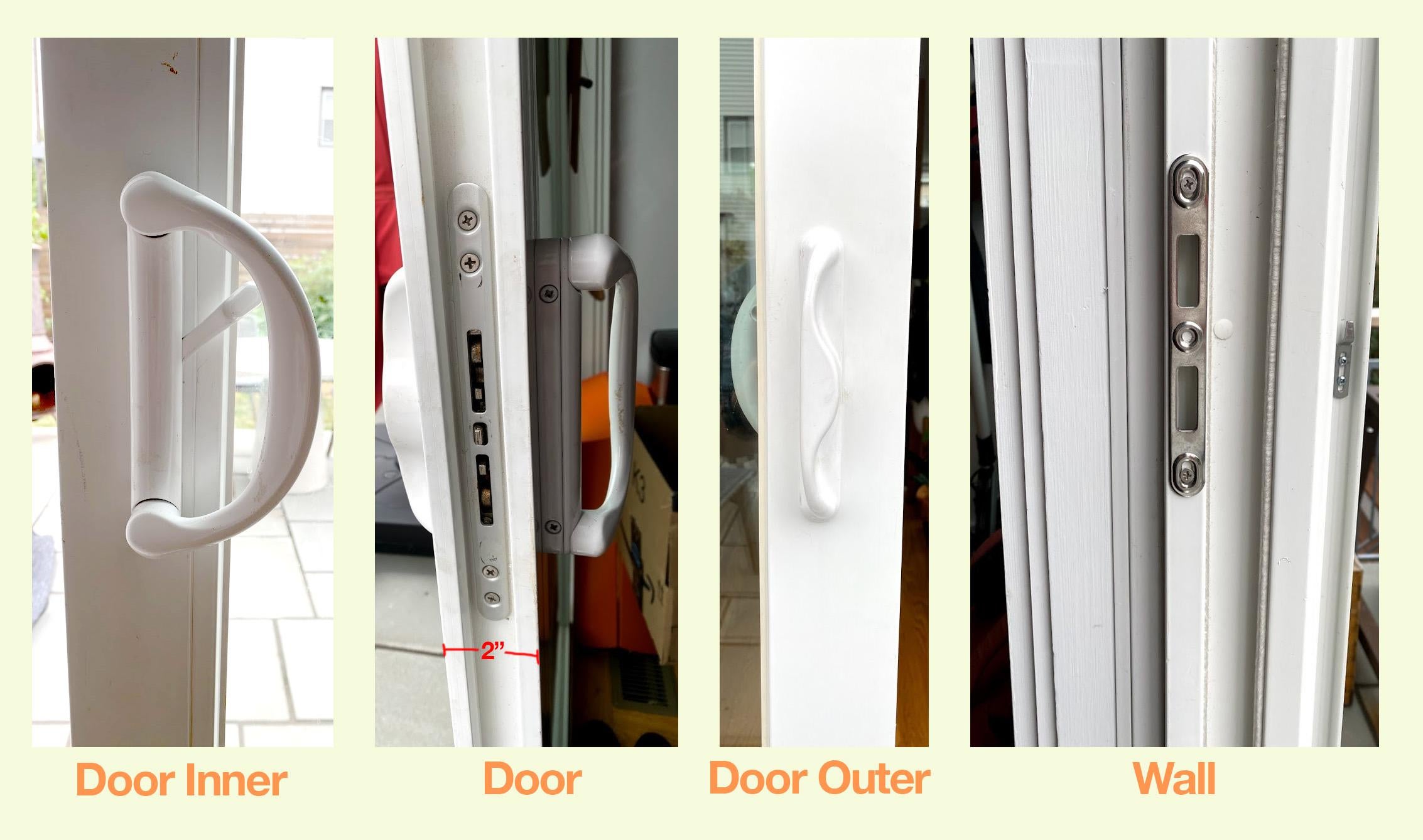 Sliding glass door smart lock 