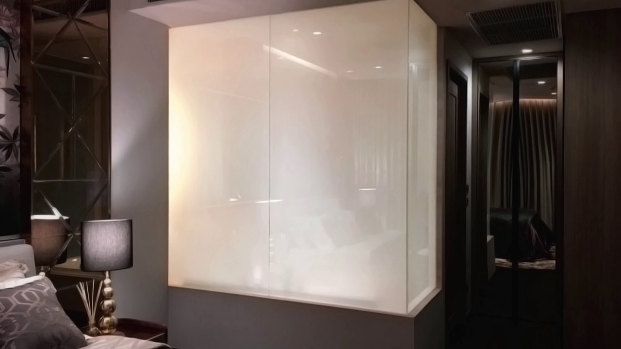 smart glass shower door